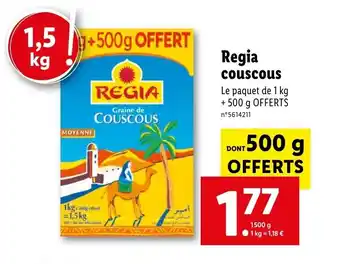 Lidl Regia couscous offre