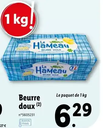 Lidl Beurre doux offre