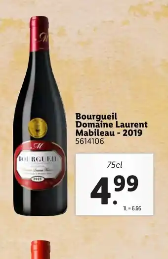 Lidl Bourgueil domaine laurent mabileau - 2019 offre