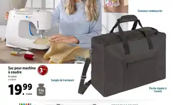 Lidl Sac pour machine à coudre offre