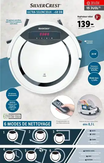 Lidl Aspirateur robot offre