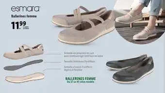 Lidl Ballerines femme offre