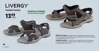 Lidl Sandales homme offre