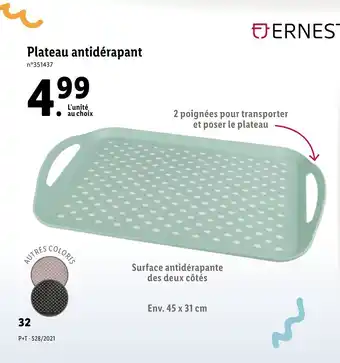 Lidl Plateau antudérapant offre