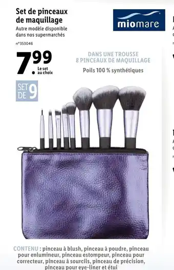 Set de pinceaux de maquillage
