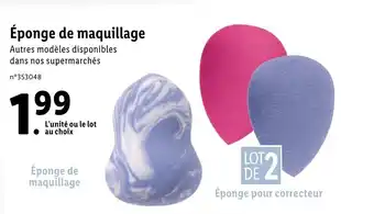 Lidl Éponge de maquillage offre