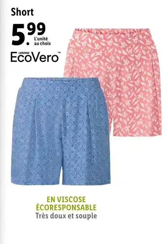 Lidl Short offre