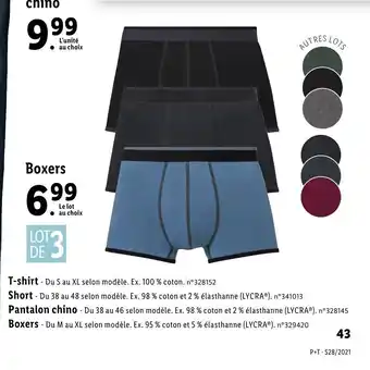Lidl Boxers offre