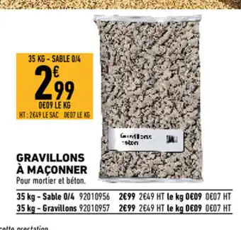 Brico Cash Gravillons à maçonner offre