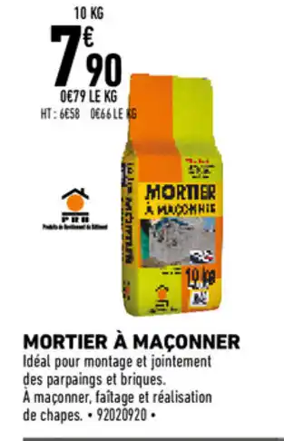 Brico Cash Mortier à maçonner offre