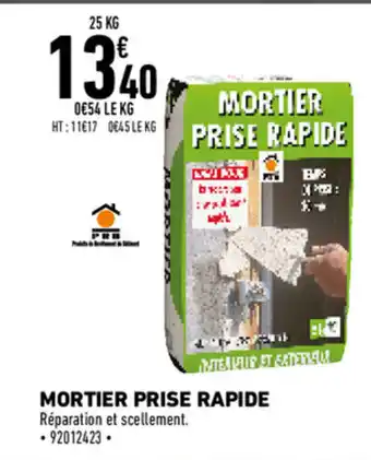 Brico Cash Mortier prise rapide offre