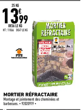 Brico Cash Mortier réfractaire offre