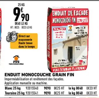 Brico Cash Enduit monocouche grain fin offre