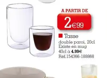 Tasse Double Paroi 20cl