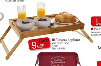 Kandy Plateau Dépliant En Bambou offre