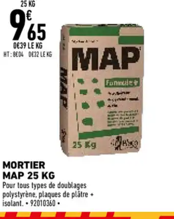 Brico Cash Mortier map 25 kg offre