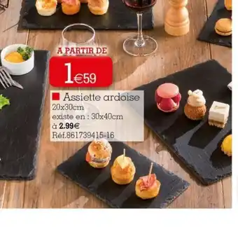 Assiette Ardoise