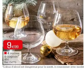4 Verres a Cognac