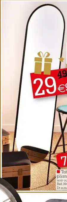 Kandy Miroir Sur Pied En Metal offre