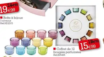 Kandy Coffret de 12 Bougies Parfumees offre