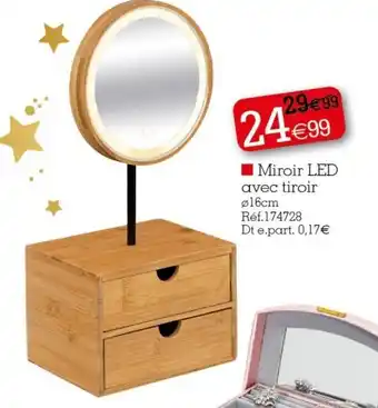 Kandy Miroir Led Avec Tiroir offre