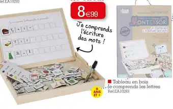 Kandy Tableau En Bois Je Comprends Les Lettres offre