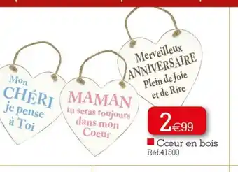 Kandy Coeur En Bois offre