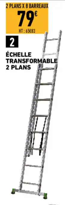 Brico Cash Échelle transformable 2 plans offre