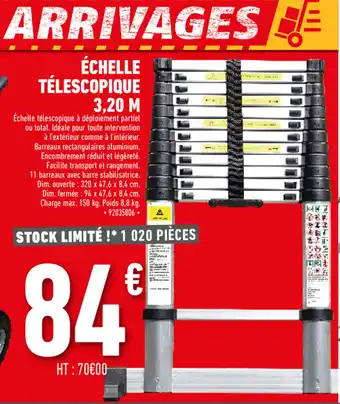Ăchelle tĂ©lescopique 3,20 M