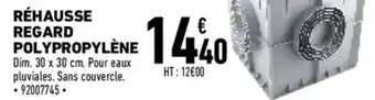 Réhausse regard polypropylène