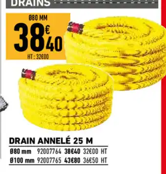 Brico Cash Drain annelé 25 M offre