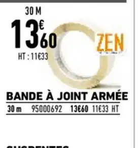 Brico Cash Bande à joint armée offre