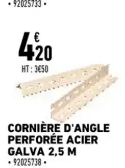 Brico Cash Cornière d'angle perforée acier offre
