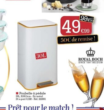 Kandy Poubelle à pédale offre