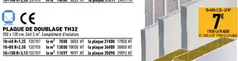 Brico Cash Plaque de double TH32 offre