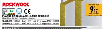 Brico Cash Plaque de doublage + Laine de roche offre