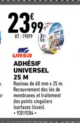 Brico Cash Adhésif Universel 25 M offre
