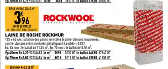 Brico Cash Laine de roche rockmur offre