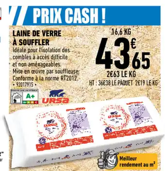 Brico Cash Laine de verre à souffler offre