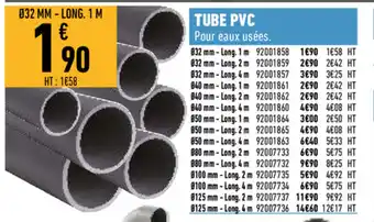 Brico Cash Tube PVC offre