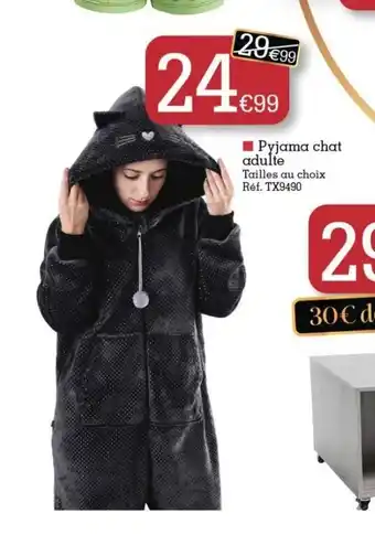 Kandy Pyjama Chat Adulte offre