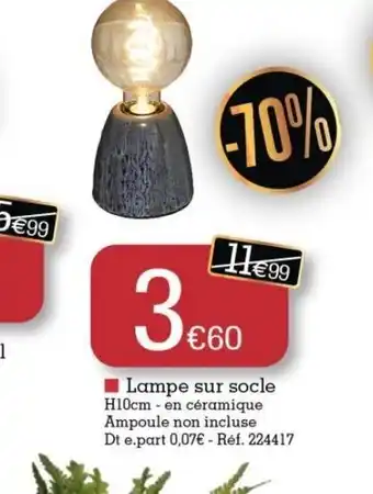 Kandy Lampe Sur Socle offre