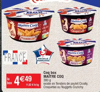 Cora x Carrefour Coq Box Maitre Coq offre