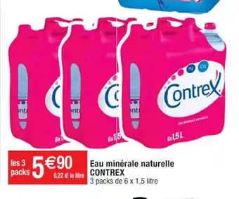 Cora x Carrefour Eau Minerale Naturelle Contrex offre