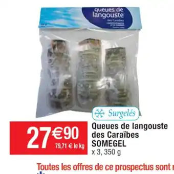 Queues de Langouste des Caraibes Somegel