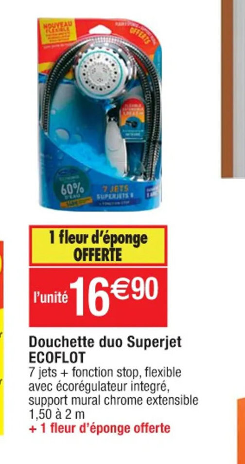 Promo Douchette Duo Superjet Ecoflot chez Cora