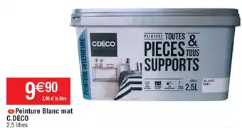 Cora x Carrefour Peinture Blanc Mat C Deco offre