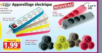 Norma Appareillage électrique Groupe Hbf offre