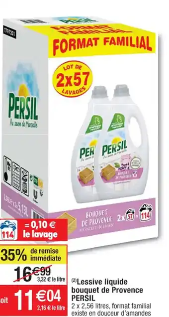 Cora x Carrefour Lessive Liquide Bouquet De Provrence Persil offre