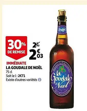 Auchan La goudale de noël offre